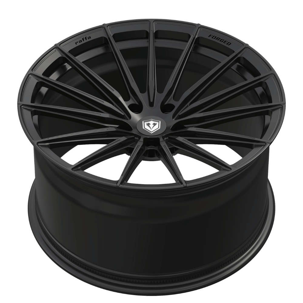 21 Zoll Komplettradsatz Raffa Wheels RFS‑02 Forged Series Black Matt | 9,5x21 ET25 | LK 5x112 | inkl. Reifenwahl & optional RDKS - CarWorlds GmbH