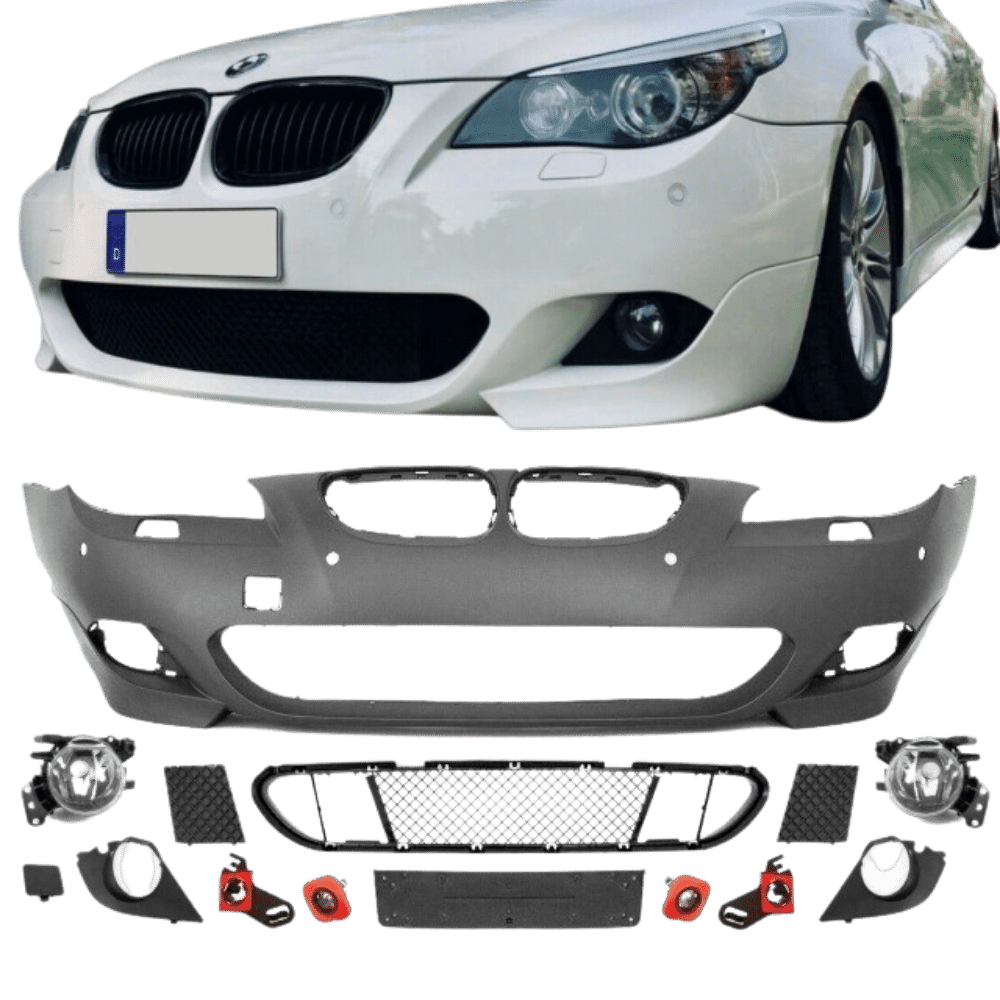 LCI front bumper ABS PDC+NSW+accessories fits for BMW E60 E61 also M-package *ABE