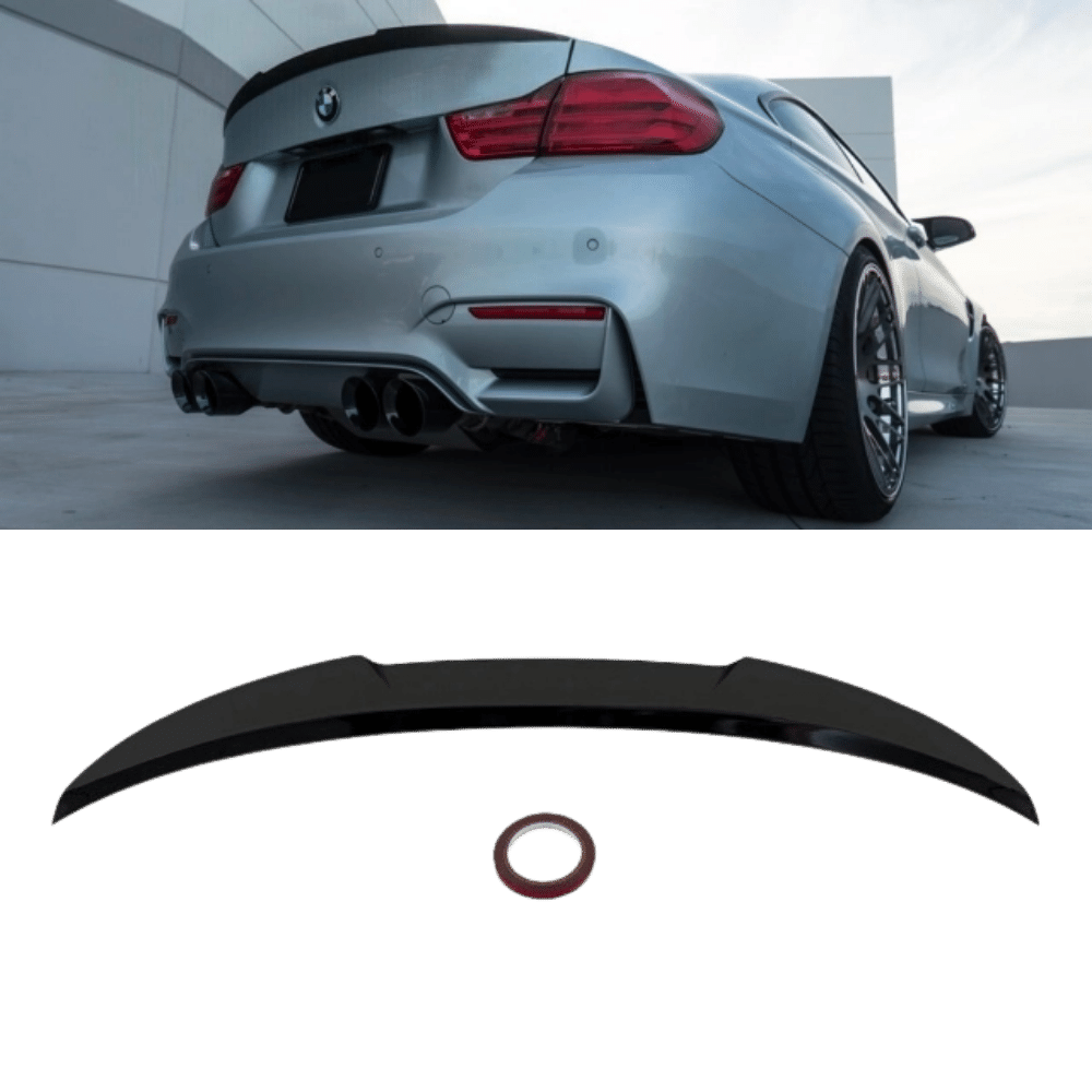 Sport-Performance Rear Spoiler Black Glossy V-Shape fits for BMW 4 Series F32 Coupe