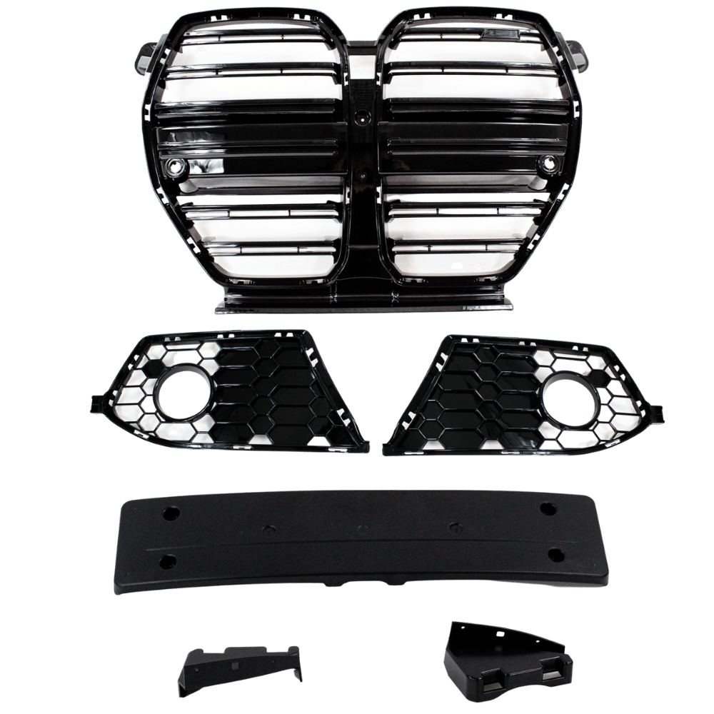 Front bumper bumper in sports design with PDC holes and fog light recesses for G22 suitable for BMW 4 Series, G22, 2020- 