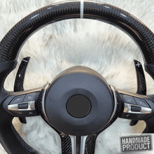 Load image into Gallery viewer, Carbon Fiber Sportlenkrad mit Silber - Trim für BMW F - Serie - CarWorlds GmbH