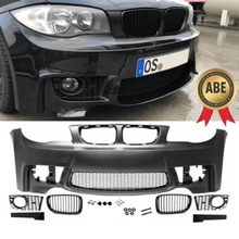 Load image into Gallery viewer, Front Stoßstange + Grill Schwarz passt für BMW 1er E81 E82 E87 E88 nicht M +ABE - CarWorlds GmbH