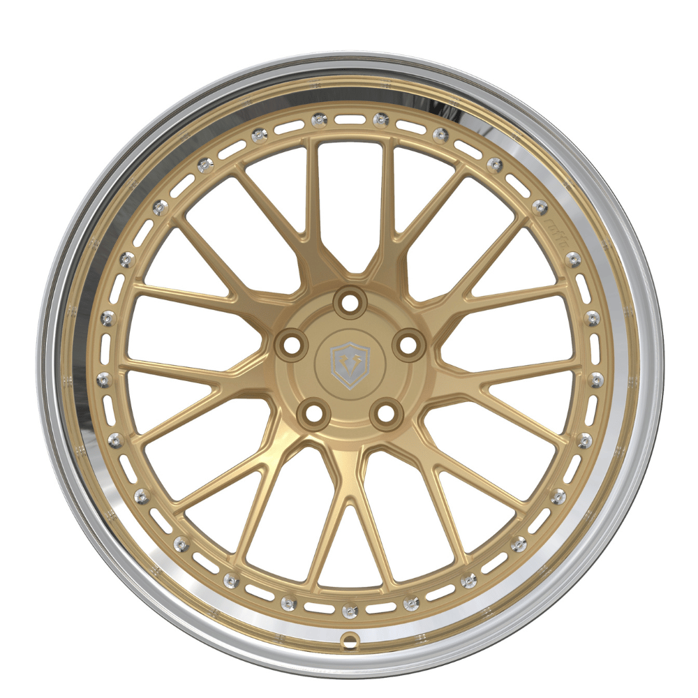 Komplettradsatz Raffa Wheels RFS - 04 | Forged Series | Champagner Polished Lip 10,5x20 & 11,5x21 | BMW M4 G82 G83 - CarWorlds GmbH