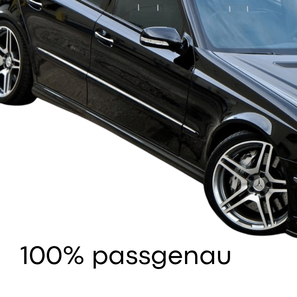 Seitenschweller SET + Zubehör - Passend für Mercedes E - Klasse W211 Limousine & S211 T - Modell 2002 - 2009 - CarWorlds GmbH