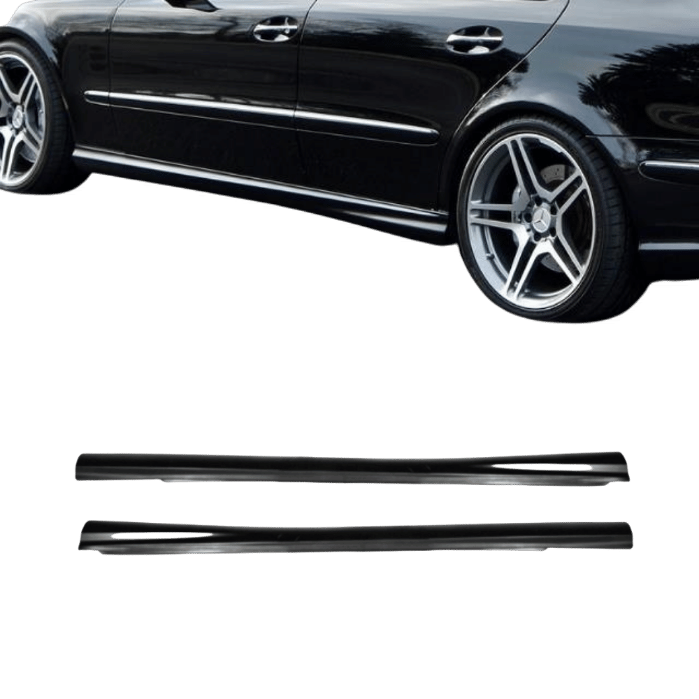 Seitenschweller SET + Zubehör - Passend für Mercedes E - Klasse W211 Limousine & S211 T - Modell 2002 - 2009 - CarWorlds GmbH