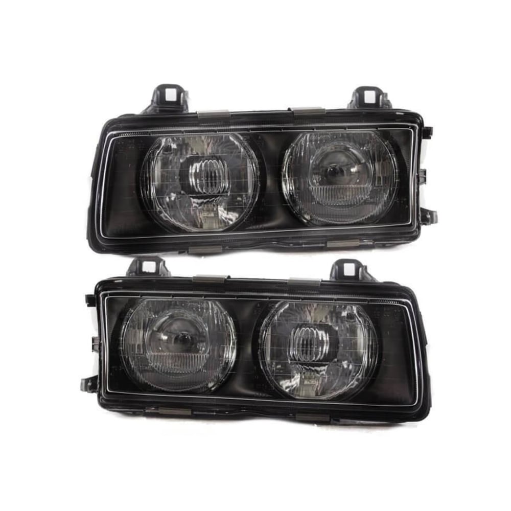 Set headlights H1/H1 sedan coupe convertible year 90-94 +4x H1 (without indicators)